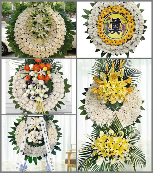 湖南永州祁阳县文明镇扒船塘村花圈速递
